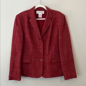 Jones New York Classic Red Women's Blazer size 16